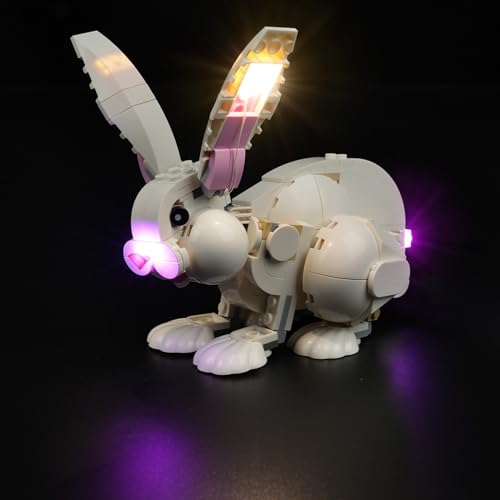 cooldac Beleuchtungsset für Lego 31133 White Rabbit, Decorative Lighting Set for Lego 31133(nur Lichter, nicht Modelle) (Led Light Set For Lego 31133) von cooldac