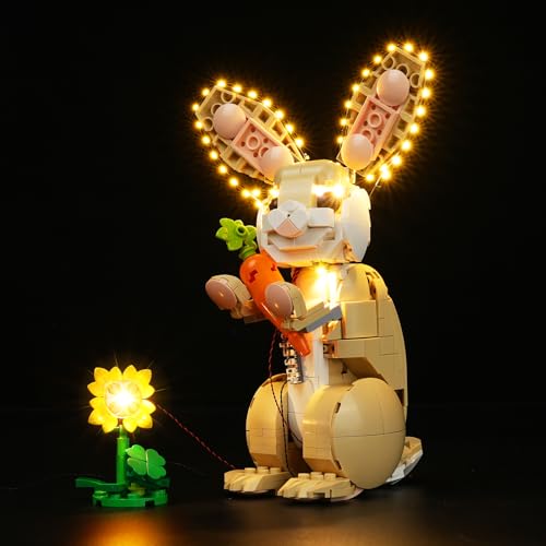 Beleuchtungsset für Lego Creator 31162 3-in-1 Cute Bunny Modell, LED-Beleuchtungsset Kompatibel mit Lego Cute Bunny 31162 (nur Lichter, Nicht Modelle) (Led Light Set for Lego 31162) von cooldac