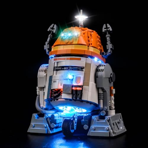 LED-Beleuchtungsset für Lego 75416 Ahsoka Astromech Droid Chopper (C1-10P), Nur Licht, Nicht im Lieferumfang des Modellsatzes enthalten, Dekoratives & kreatives Beleuchtungsset für Lego 75416 von cooldac