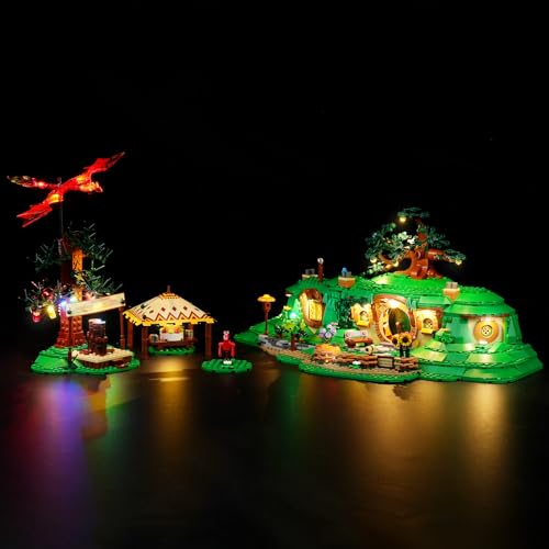 LED-Beleuchtungsset für Lego Der Herr der Ringe: Das Auenland, Nur Licht, Nicht enthalten das Modell Set, dekorative kreative Beleuchtung Kit für Lego 10354 von cooldac