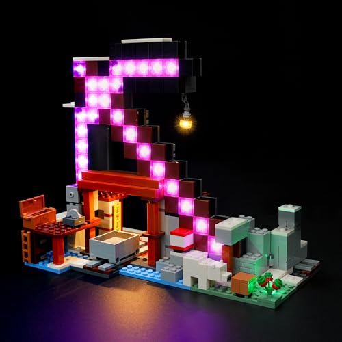 LED-Beleuchtungsset kompatibel mit Lego Die Spitzhacke Mine 21277 (nur Licht, kein Modell enthalten) Dekorative kreative Beleuchtung für Lego 21277 Die Spitzhacke Mine von cooldac