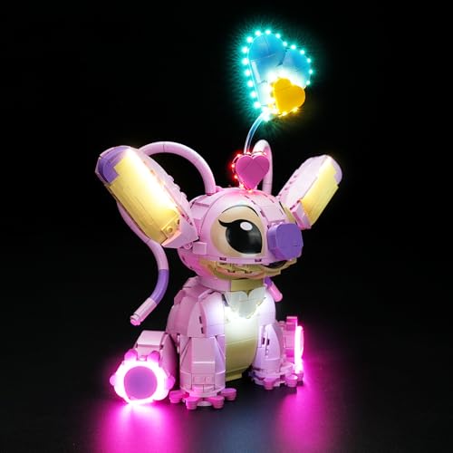 LED-Beleuchtungsset kompatibel mit Lego Stitch Angel 43257 (nur Licht, kein Modell enthalten) Dekoratives kreatives Beleuchtungsset für Lego 43257 Angel von cooldac