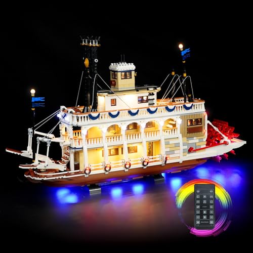 LED Licht Kit Kompatibel mit Lego River Steamboat 21356 Ideen, nur Licht, Nicht enthalten das Modell Set, dekorative kreative Beleuchtung Kit für Lego 21356 von cooldac