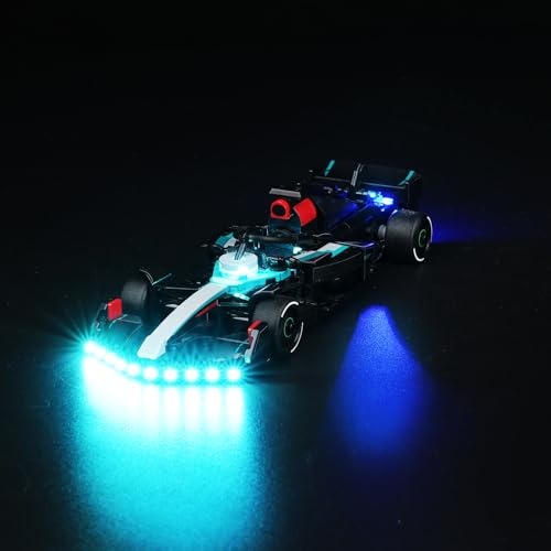 LED-Licht-Set für Lego Speed Champions Mercedes-AMG F1 W15 Racing Car, Kreatives Geschenk für Motorsport- und Rennwagen-Fans 77244(Keine Modelle, nur Licht-Set) von cooldac
