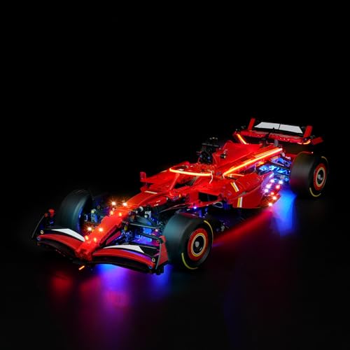 LED-Licht für Lego Technic Ferrari SF-24 F1 Racing Car - Formel 1, Nur Lichter-Set, KEIN Modell, Dekoratives Beleuchtungsset für Lego Ferrari 42207(Led Light for Lego 42207) von cooldac