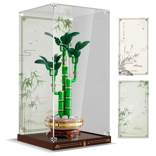 cooldac Universal-Acryl-Vitrine für Lego 10343/10344, Staubdichte HD-Wechselhintergrund-Vitrine mit Acryl-Platte, Schrauben, für Kinder & Teenager, Fantasie-Thema, ohne Batterien, manuell, zu bauen von cooldac