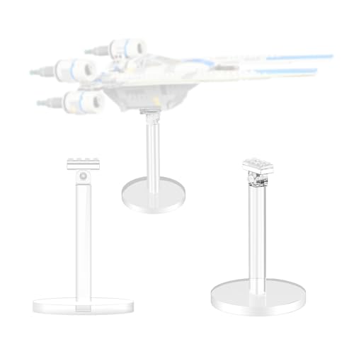 cooldac Acryl-Display-Ständer für Tie Bomb 75347, Display-Halterung Kompatibel mit U-Wing Starfighter 75399(Nur Ständer, Modell Nicht enthalten) von cooldac