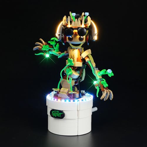 LED Light Kit Compatible with Dancing Groot 76297 Decorative Lighting for Lego 76297 (Lights Only, No Models) (Led Light for Lego 76297) von cooldac
