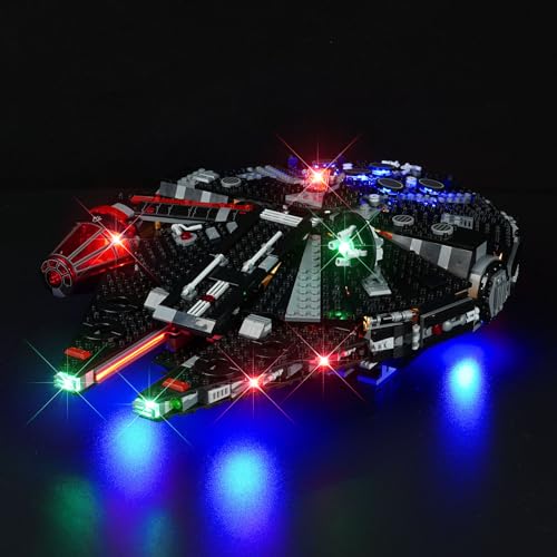cooldac LED-Licht Kit Kompatibel mit Lego 75389 Dark Millennium Falcon, LED Beleuchtungsset Kompatibel mit Lego 75389(nur Lichter, Keine Modelle) (75389 Dark Millennium Falcon) von cooldac