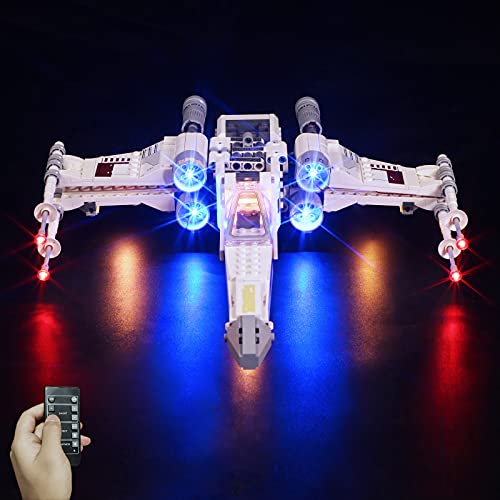 cooldac LED-Beleuchtungsset für Lego 75301 Star Wars Luke Skywalkers X-Wing Fighter, Fernbedienung USB-Licht Set kompatibel mit Lego 75301 Star Wars x Wing Fighter (nur Lichter, Keine Lego-Modelle) von cooldac