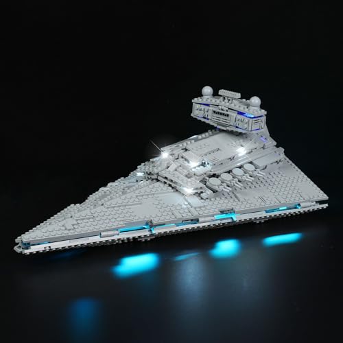 Cooldac LED-Licht Kit für Star Wars Imperial Star Destroyer - Beleuchtungsset Kompatibel mit Lego 75394 (Nur Lichter, Keine Lego-Modelle) von cooldac