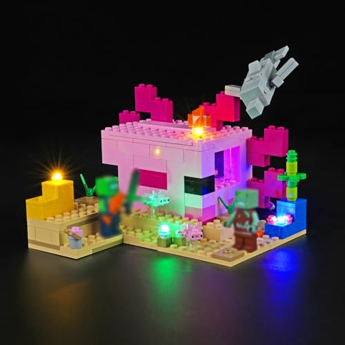 cooldac LED Licht Set Kompatibel mit Lego 21247 Das Axolotl Haus Set, Kreative Dekorlichter Set Kompatibel mit Lego 21248 Das Axolotl Haus Bausteine Modell. von cooldac