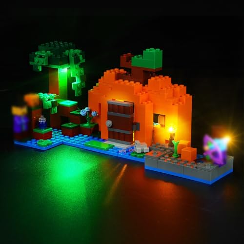 cooldac LED Licht Set Kompatibel mit Lego 21248 Die Kürbisfarm Set, Kreative Dekorlichter Set Kompatibel mit Lego 21248 Die Kürbisfarm Bausteine Modell. von cooldac