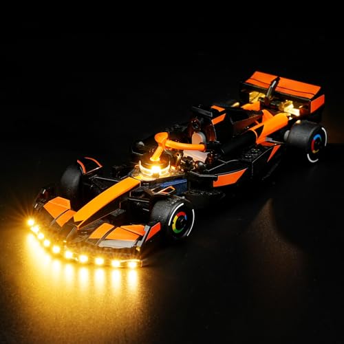 cooldac LED-Licht-Set für ego McLaren F1 Team MCL38 Race Car 77251, Kreatives dekoratives Beleuchtungsset, Geschenk für Motorsport- und Rennwagen-Fans 77251(Keine Modelle, nur Licht-Set) von cooldac