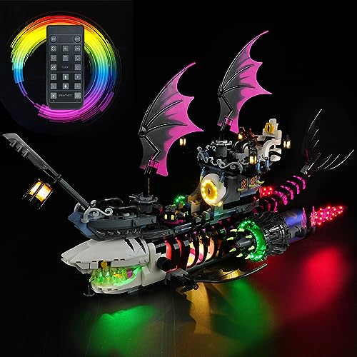 Led Light Kit Kompatibel mit Lego 71469 Dreamzz Nightmare Shark Ship, Kreatives Dekoratives Lichter Set für Lego(Nur Lichtset, kein Modell) (Led Light for Lego 71469 RC) von cooldac
