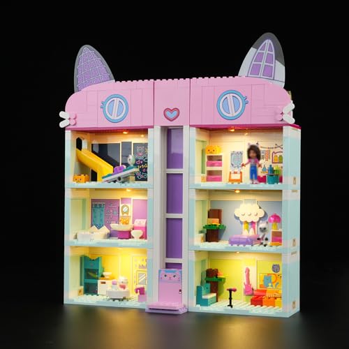 cooldac Led Licht Kit für Lego 10788 Gabby's Dollhouse Spielzeug-Set (Nur Beleuchtung, Kein Lego), Kreative Dekorlichter Set Kompatibel mit Lego Gabby's Dollhouse 10788 Puppenhaus Bausteine Modell von cooldac