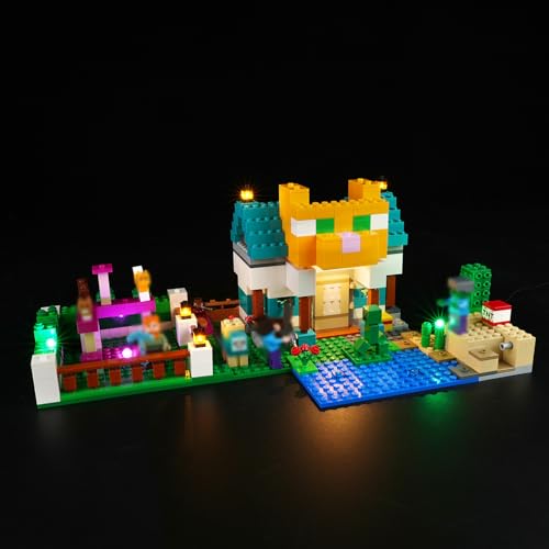 cooldac Led Licht Kit für Lego 21249 Minecraft Die Crafting Box 4.0, Kreative Dekorlichter Set Kompatibel mit Lego Minecraft 21249 Die Crafting Box 4.0 Bausteine Modell, Nicht Eingeschlossen Lego Set von cooldac