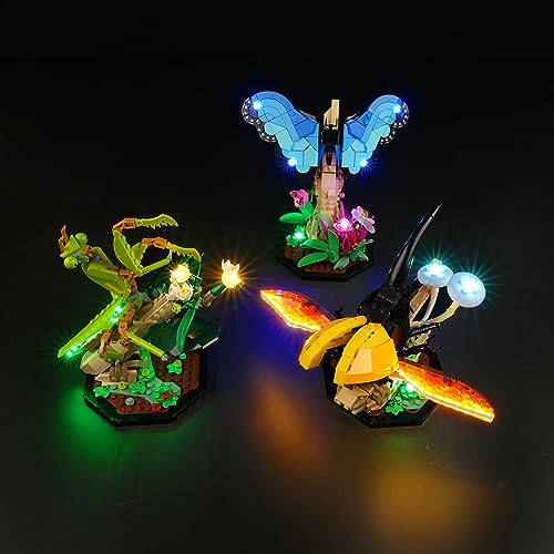 cooldac Led Licht Kit für Lego 21342 Ideas Insektensammlung Set (Nur Beleuchtung, Kein Lego), Kreative Dekorlichter Set Kompatibel mit Lego Ideas 21342 Insekten Set Bausteine Modell von cooldac