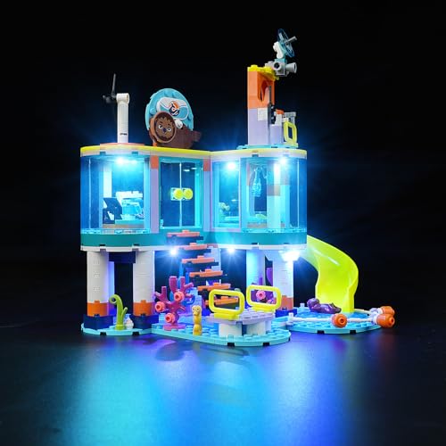 cooldac Led Licht Kit für Lego 41736 Friends Seerettungszentrum Set(Nur Beleuchtung, Kein Lego), Kreative Dekorlichter Set Kompatibel mit Lego 41736 Friends Seerettungszentrum Baustein Modell von cooldac