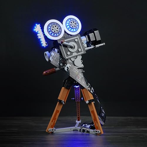 cooldac Led Licht Kit Kompatibel mit 43230 Kamera Hommage an Walt Disney(Nur Beleuchtung, Kein Lego), Kreative Dekorlichter Set Kompatibel mit Lego 43230 100 Jahre Kamera von cooldac