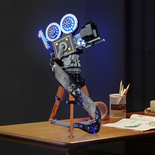 cooldac Led Licht Kit Kompatibel mit Lego 43230 Kamera Hommage an Walt Disney(Nur Beleuchtung), Version mit Lichtsteuerung Deko Lichter Set Kompatibel mit Lego 43230 Disney Kamera Modell von cooldac