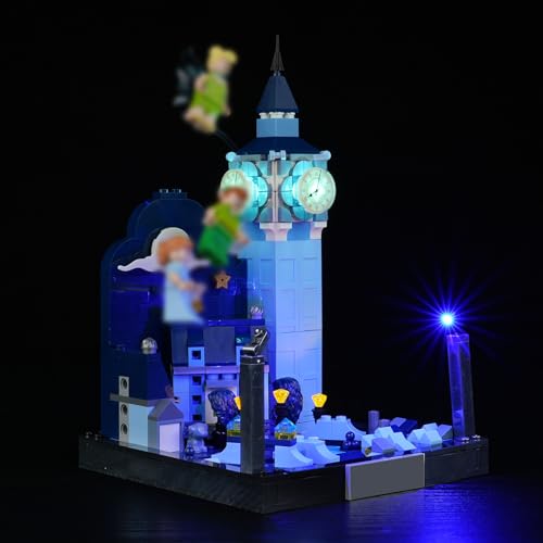 cooldac Led Licht Kit für Lego 43232 Disney Peter Pans & Wendys Flug über London(Nur Beleuchtung, Kein Lego), Kreative Dekorlichter Set Kompatibel mit Lego Peter Pans & Wendys Flug über London Modell von cooldac
