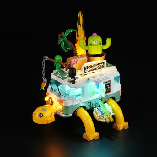 cooldac Led Licht Kit für Lego 71456 DREAMZzz Mrs. Castillos Schildkrötenbus Set, Licht Set Kompatibel mit Lego DREAMZzz 71456 Mrs. Castillos Schildkrötenbus Modell, Nicht Eingeschlossen Lego Set von cooldac