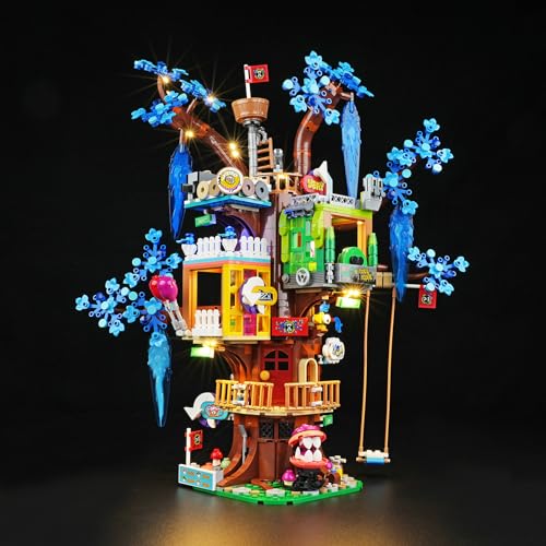 cooldac Led Licht Kit für Lego 71461 DREAMZzz Fantastisches Baumhaus Set (Nur Beleuchtung, Kein Lego), Kreative Dekorlichter Set Kompatibel mit Lego 71461 DREAMZzz Fantastisches Baumhaus Modell von cooldac