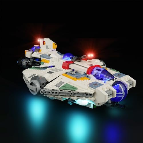 cooldac Led Licht Kit für Lego 75357 Star Wars Ghost & Phantom II Set(Nur Beleuchtung, Kein Lego), Kreative Dekorlichter Set Kompatibel mit Lego 75357 Ghost & Phantom II Set Bausteine Modell von cooldac