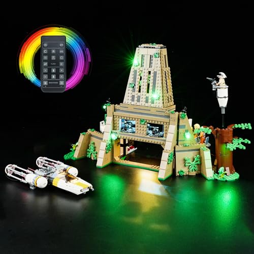 cooldac Led Licht Kit für Lego 75365 Star Wars: Rebellenbasis auf Yavin 4 (Nur Beleuchtung, Kein Lego), Fernbedienung Kreative Dekorlichter Set Kompatibel mit Lego 75365 Rebel Base Yavin 4 Modell von cooldac