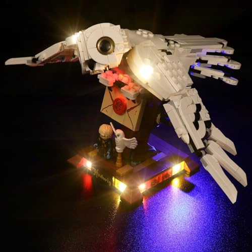 cooldac Led Licht Kit für Lego 75979 Harry Potter Hedwig Die Eule Set (Nur Beleuchtung, Kein Lego), Kreative Dekorlichter Set Kompatibel mit Lego 75979 Harry Potter Hedwig Die Eul Baustein Modell von cooldac