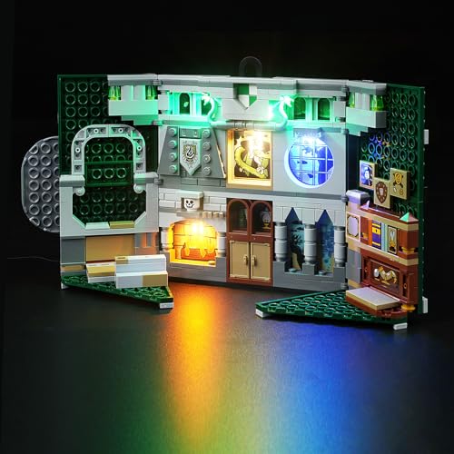 cooldac Led Licht Kit für Lego 76410 Harry Potter Hausbanner Slytherin Set(Nur Beleuchtung, Kein Lego), Kreative Dekorlichter Set Kompatibel mit Lego 76410 Harry Potter Hausbanner Slytherin Modell von cooldac