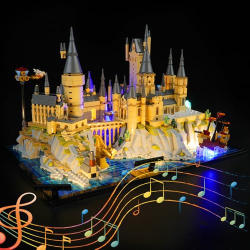 cooldac Led Licht Kit Kompatibel mit Lego 76419 Harry Potter Schloss Hogwarts Set(nur Beleuchtung, Keine Modelle), Music Version Dekorlichter Set Kompatibel mit Lego 76419 Harry Potter Hogwarts Castle von cooldac