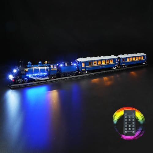 cooldac Led Licht Kit für Lego Ideas 21344 Orient Express Set (Nur Beleuchtung, Kein Lego), Fernbedienung Kreative Dekorlichter Set Kompatibel mit Lego Ideas 21344 Der Orient Express Baustein Modell von cooldac