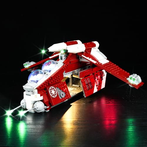 cooldac Led Licht Kit für Lego Star Wars 75354 Coruscant Guard Gunship(Nur Beleuchtung, Kein Lego), Kreative Dekorlichter Set Kompatibel mit Lego Star Wars Coruscant Guard Gunship 75354 Modell von cooldac