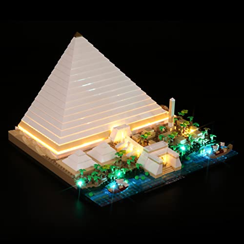 cooldac Licht-Kit für Lego 21058 Architecture Cheops-Pyramide Bausatz, Led Beleuchtungs Set Kompatibel mit Lego 21058 (nur Lichter, Keine Lego-Modelle) von cooldac
