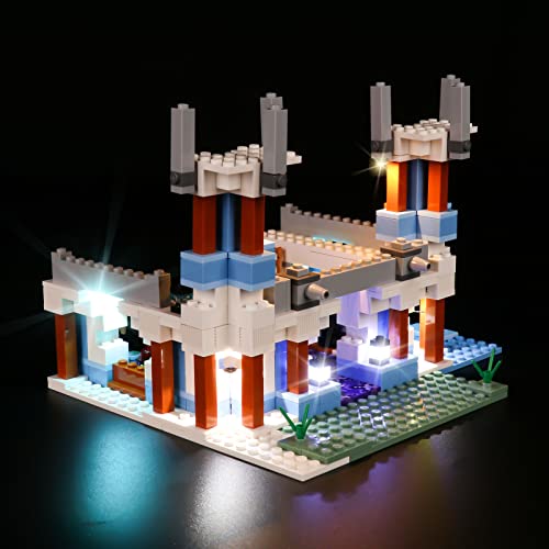 cooldac Licht-Kit für Lego 21186 Minecraft Der Eispalast Set, Led Beleuchtungs Set Kompatibel mit Lego 21186 (nur Lichter, Keine Lego-Modelle) von cooldac