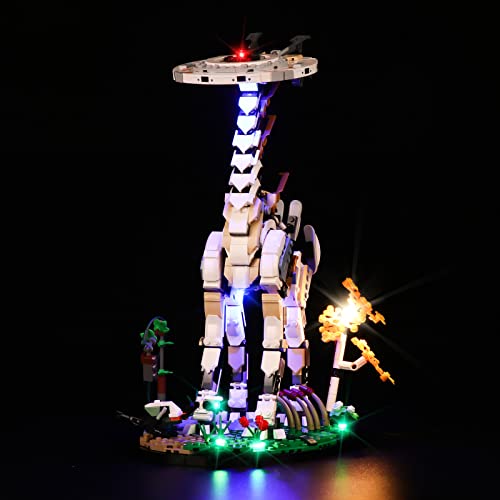 cooldac Licht-Kit für Lego 76989 Horizon Forbidden West: Langhals Modellbausatz, Led Beleuchtungs Set Kompatibel mit Lego 76989 (nur Lichter, Keine Lego-Modelle) von cooldac