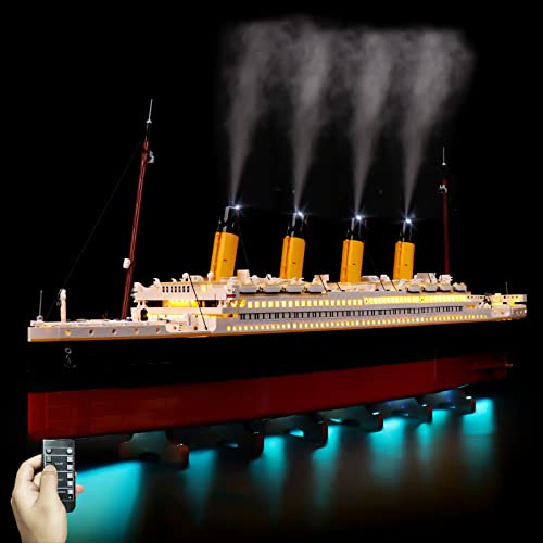 cooldac Licht-Kit für Lego Creator Expert 10294 Titanic, Beleuchtungsset Kompatibel mit Lego 10294 Ohne Baustein-Modell Upgraded-Remote Control Version Lights Kit (P27901) cooldac Licht-Kit für Lego Creator Expert 10294 Titanic, Beleuchtungsset Kompatibel mit Lego 10294 Ohne Baustein-Modell Upgraded-Remote Control Version Lights Kit (P27901) von cooldac