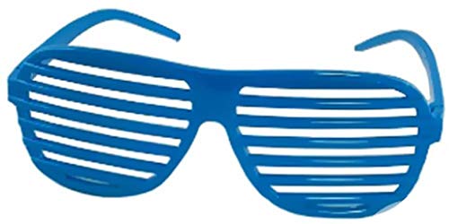 coole-fun-t-shirts Jalousiebrille blau Unisize Kostüm für Karneval von coole-fun-t-shirts