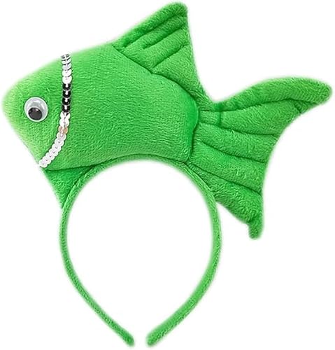 corgi butt Fisch Goldfisch Meeresleben Meerestier Kostüm Stirnband Zubehör für Halloween Dress Up (grün) von corgi butt