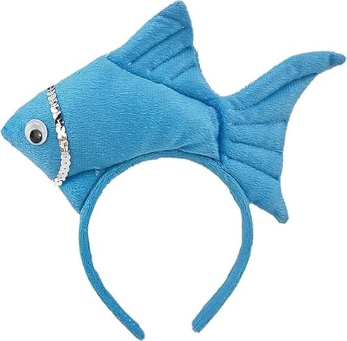 corgi butt Fisch Goldfisch Meeresleben Meerestier Kostüm Stirnband Zubehör für Halloween Verkleiden (blau) von corgi butt