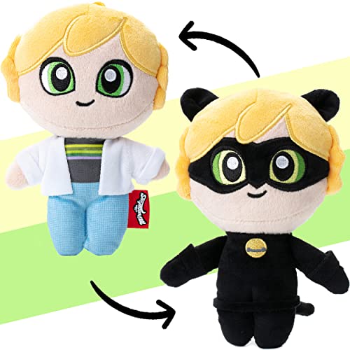 Miraculous Ladybug Plüsch Schlüssel-Anhänger, Adrien - Cat Noir, 16cm, doppelseitig von corimori