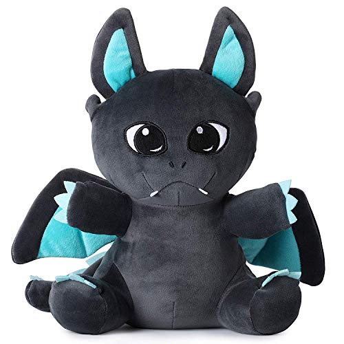 corimori 1849 Spark der Drache Plüschtier Kuscheltier Stofftier, Kinder Baby Jungen Mädchen, 30cm, Schwarz, Blau von corimori