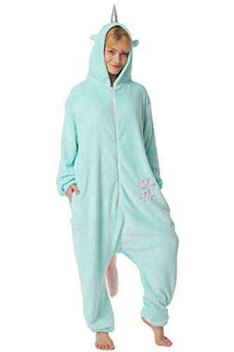 corimori 1852 Jade das Einhorn Damen Herren Onesie Jumpsuit Anzug Einteiler Kostüm Verkleidung Gr. 150-160cm, Türkis von corimori