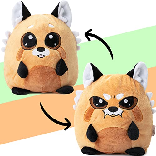 corimori Stimmungskuscheltier, 16cm Plüschtier zum Wenden, Kleiner Roter Panda Ponva, orange | Happy vs. Todesblick corimori Stimmungskuscheltier, 16cm Plüschtier zum Wenden, Kleiner Roter Panda Ponva, orange | Happy vs. Todesblick von corimori