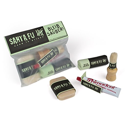 Santa Fu Pflegeset/Waschset Bleib Sauber – Heiße Ware aus dem Knast - lustiges Geschenk für Juristen Santa Fu Pflegeset/Waschset Bleib Sauber – Heiße Ware aus dem Knast - lustiges Geschenk für Juristen von corpus delicti
