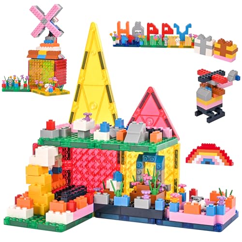 cossy Magnetische Bausteine, 206 Teile Magnetische Fliesen für Kinder, Montessori Spielzeug, Bauspielzeug, Geschenk für Jungen & Mädchenab 3 Jahre,12 Magnetische Fliesen &194 Bausteine cossy Magnetische Bausteine, 206 Teile Magnetische Fliesen für Kinder, Montessori Spielzeug, Bauspielzeug, Geschenk für Jungen & Mädchenab 3 Jahre,12 Magnetische Fliesen &194 Bausteine von cossy