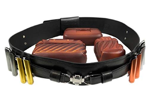 costumebase OBI Schwarz Vollgürtel Beutel Kapseln Jedi Kostüm Prop Star Wars Zubehör (M) von costumebase