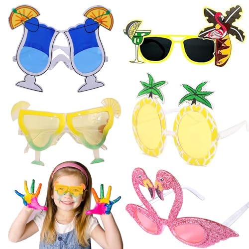 cozczyeqco Lustiges Sonnenbrillen Lustige Sonnenbrille, Party Sonnenbrille Für Den Freizeitgebrauch, Hawaii Brille Party Accessoires, Neuheit Partybrillen Strand-Themen-Partybedarf Dekoration (C) (B) von cozczyeqco